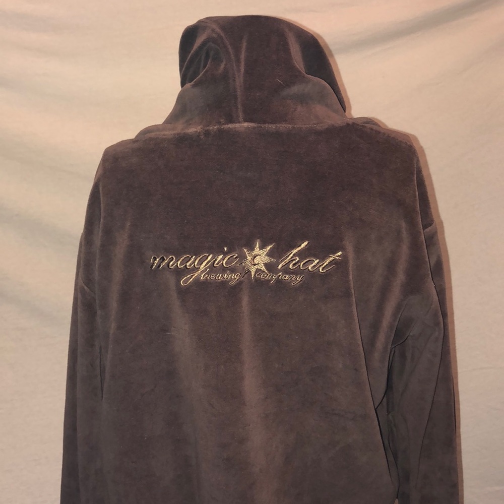 Vintage Magic Hat Brewery Velveteen Zip-up Hoodie